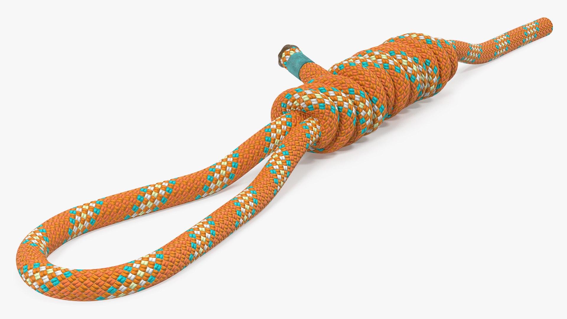 Bimini Twist Knot Rope 3D model preview