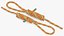 bimini twist knot rope 3D