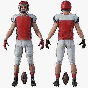 American football player european 3D