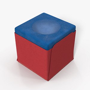 Pool Cue Chalk 3D Model