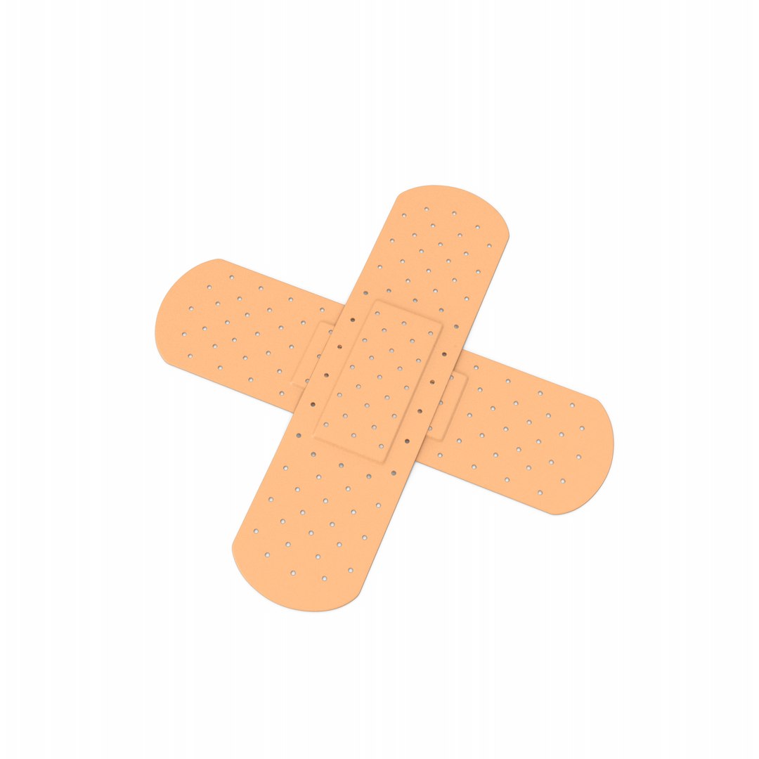 3D Band Aid Cross - TurboSquid 1854603