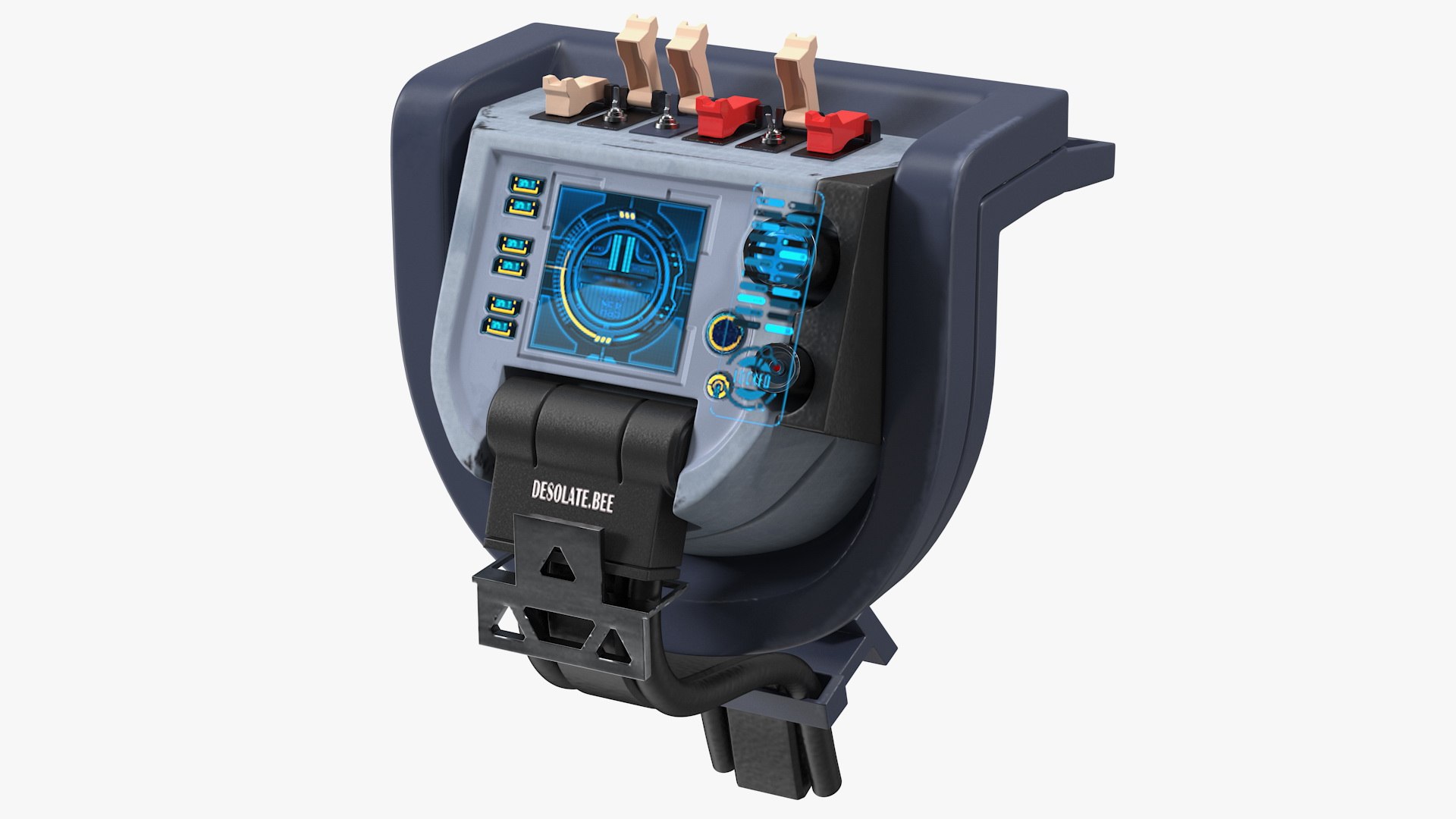 Sci-Fi Terminal 3D model preview