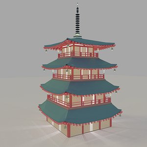 3D japan temple