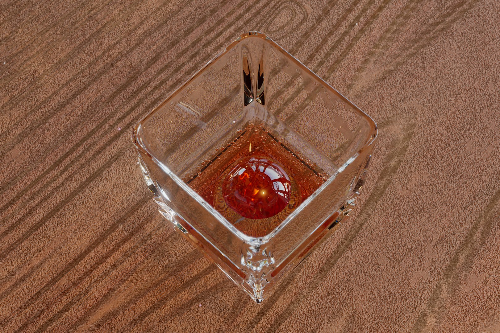 Luxury Square Rock Whiskey Glass - PBR 3D model - TurboSquid 2000040