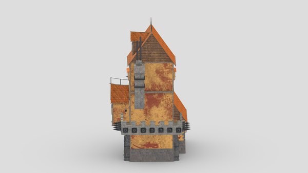 modelo 3d Medieval Building 06 Low Poly PBR Realistic - TurboSquid 1974254