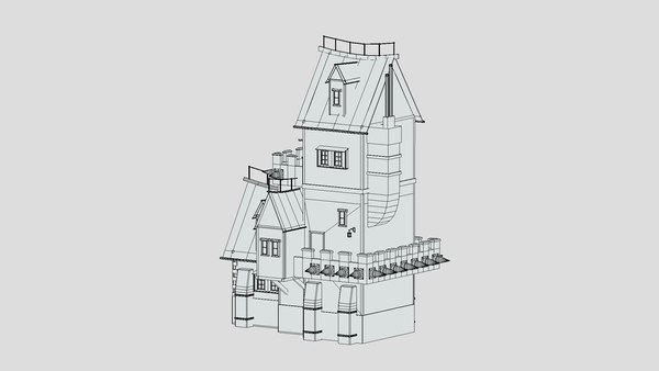 modelo 3d Medieval Building 06 Low Poly PBR Realistic - TurboSquid 1974254
