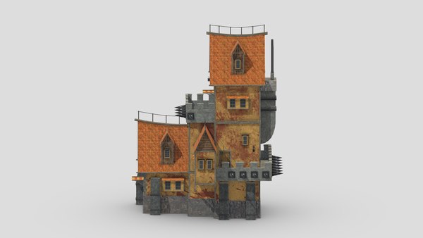 modelo 3d Medieval Building 06 Low Poly PBR Realistic - TurboSquid 1974254