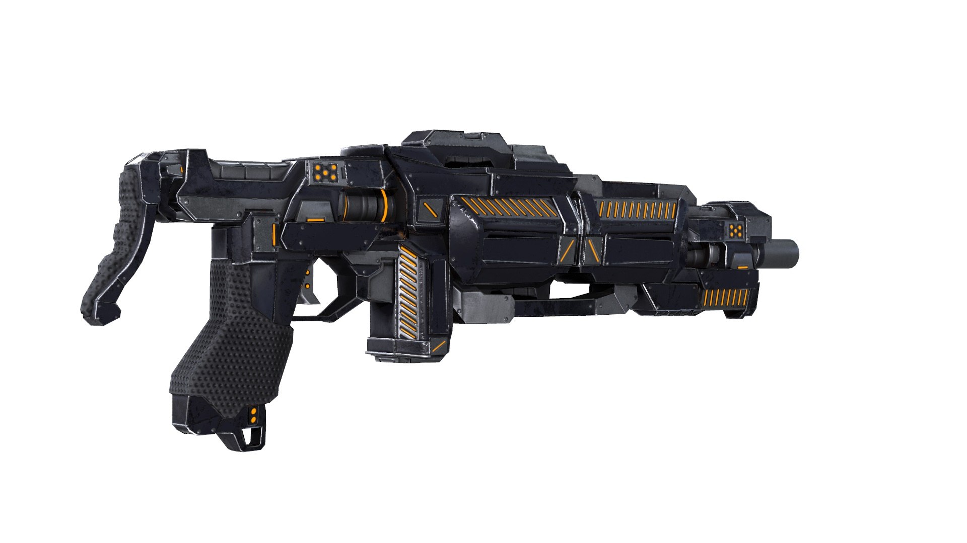 Rifle Submachine Gun Assault 3D Model - TurboSquid 1694985