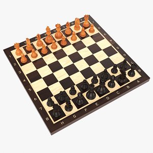3D chess board model