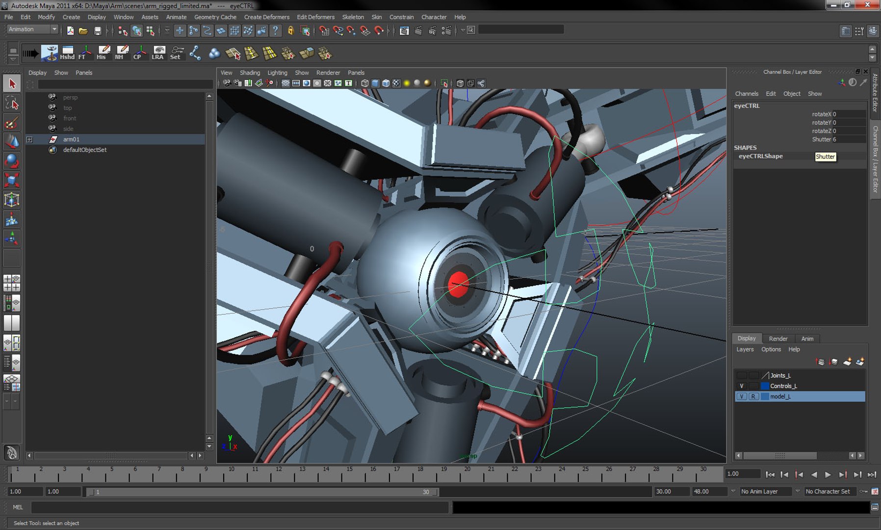 maya robot arm limited