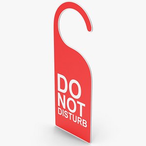 3D model Hotel Room Door Tag Do Not Disturb