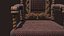 Silla de respaldo alto estilo renacentista modelo 4