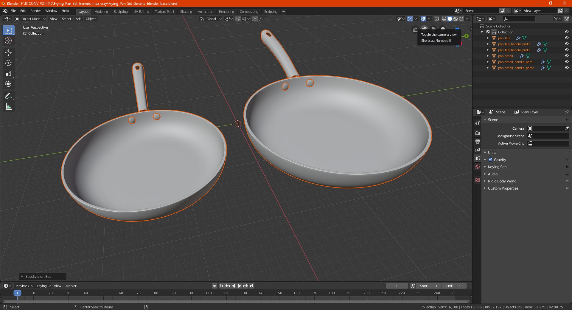 frying pan set generic 3D model https://p.turbosquid.com/ts-thumb/Kk/SDIrO3/GA6q8jQP/fryingpansetgeneric3dmodel021/jpg/1587495650/1920x1080/fit_q87/09e8007717216221d840231de92bce1e070883a5/fryingpansetgeneric3dmodel021.jpg
