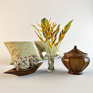 Tropical decorative set