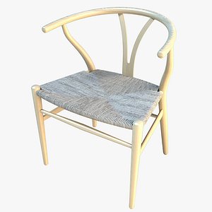 wishbone chair 3d 3ds