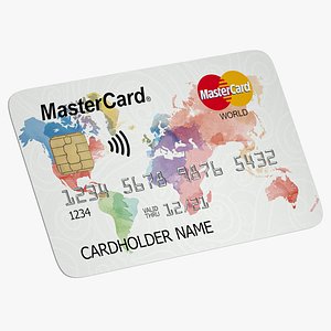 3D model MasterCard World Credit Card