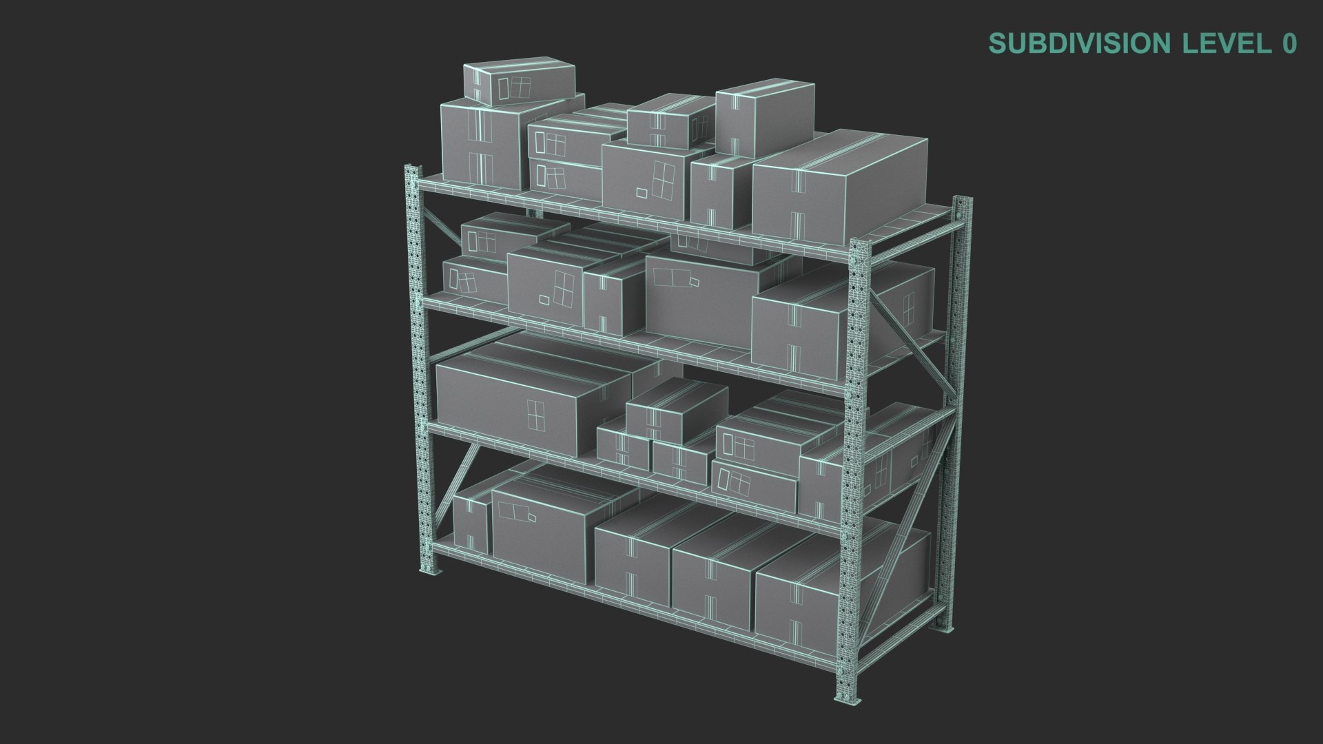 3D Warehouse Shelf With Boxes https://p.turbosquid.com/ts-thumb/Kk/VX3GMd/jW/wireframe0007/jpg/1669208017/1920x1080/fit_q87/81073450d7094d265eab88b714454b802cf254fb/wireframe0007.jpg