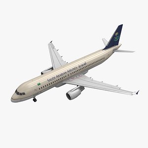 Airbus A320 Saudia Animated