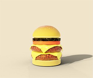 3D HAMBURGER  model
