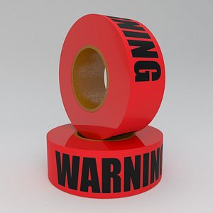 3D WARNING Tape Red