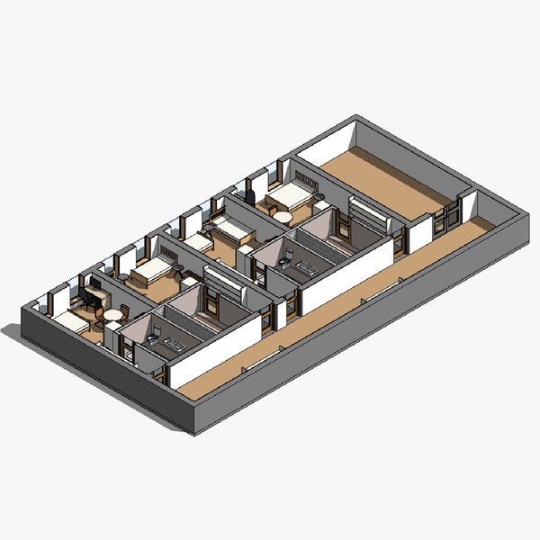 Social Housing - Revit model 3D model