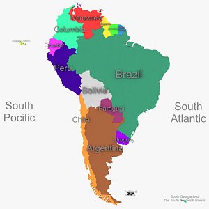 South America Map