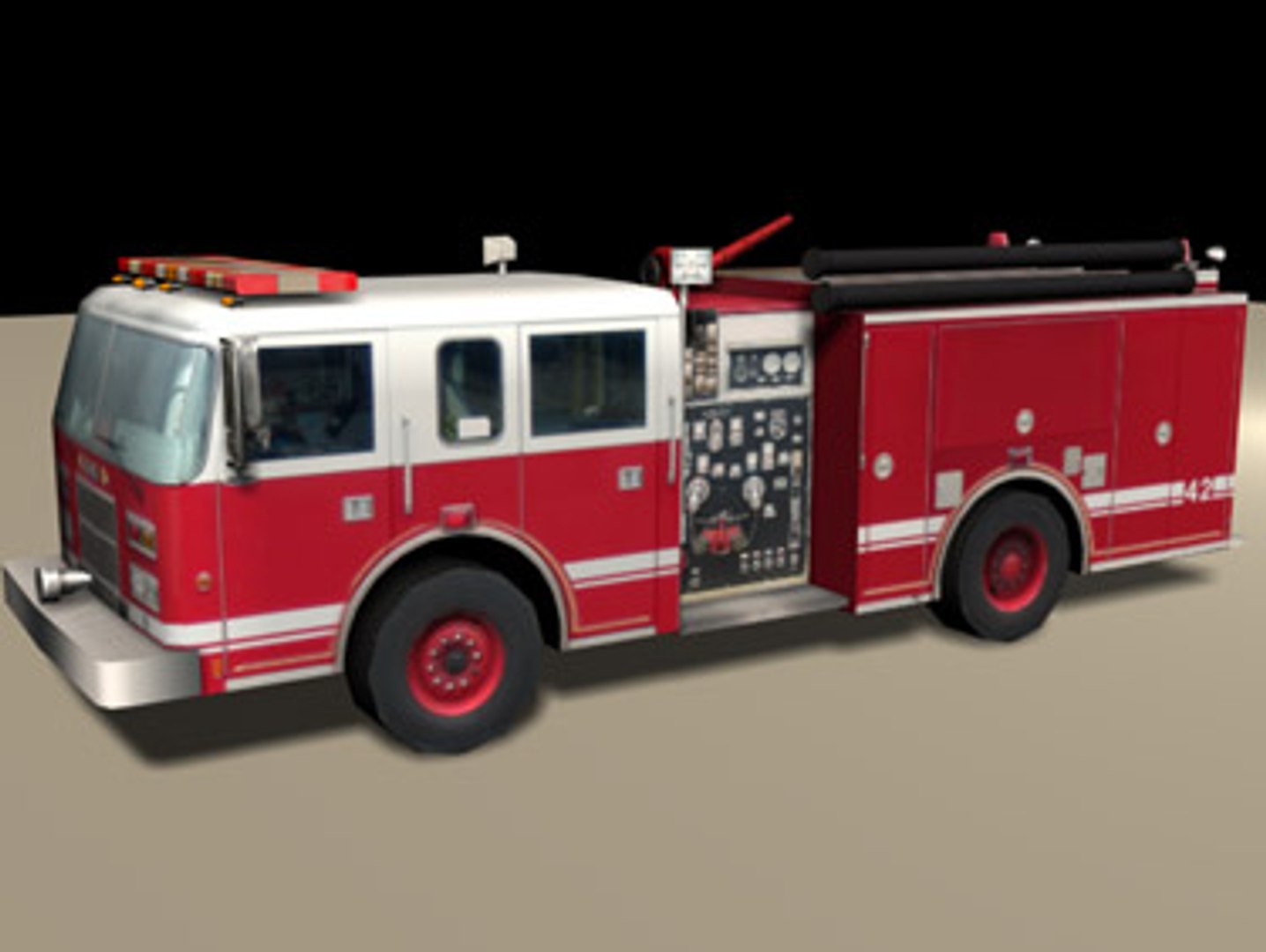 Low-poly Engine 3d Model