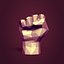 Polygonal - Low Poly Fist -- Figurine - Statue -- Cartoon Hand