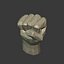 Polygonal - Low Poly Fist -- Figurine - Statue -- Cartoon Hand