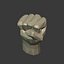 Polygonal - Low Poly Fist -- Figurine - Statue -- Cartoon Hand