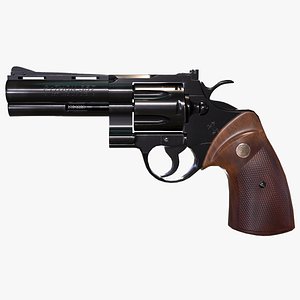 Colt Python 357  low poly