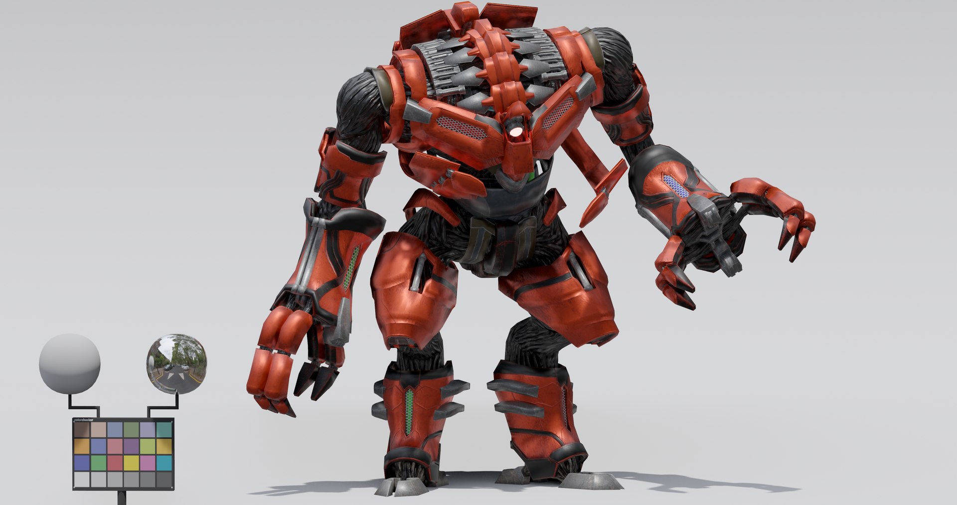 3D Giant droid mecha robot - rigged model - TurboSquid 2085644