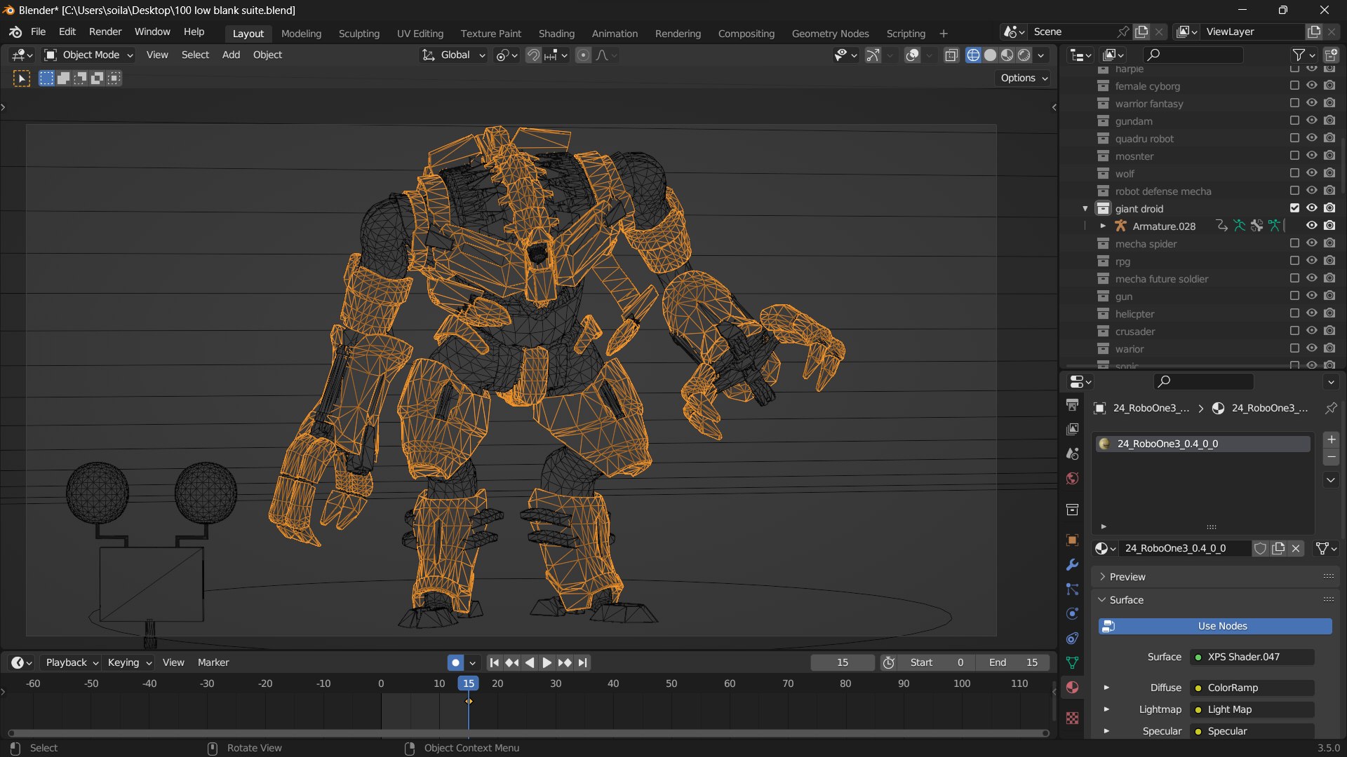 3D Giant droid mecha robot - rigged model - TurboSquid 2085644