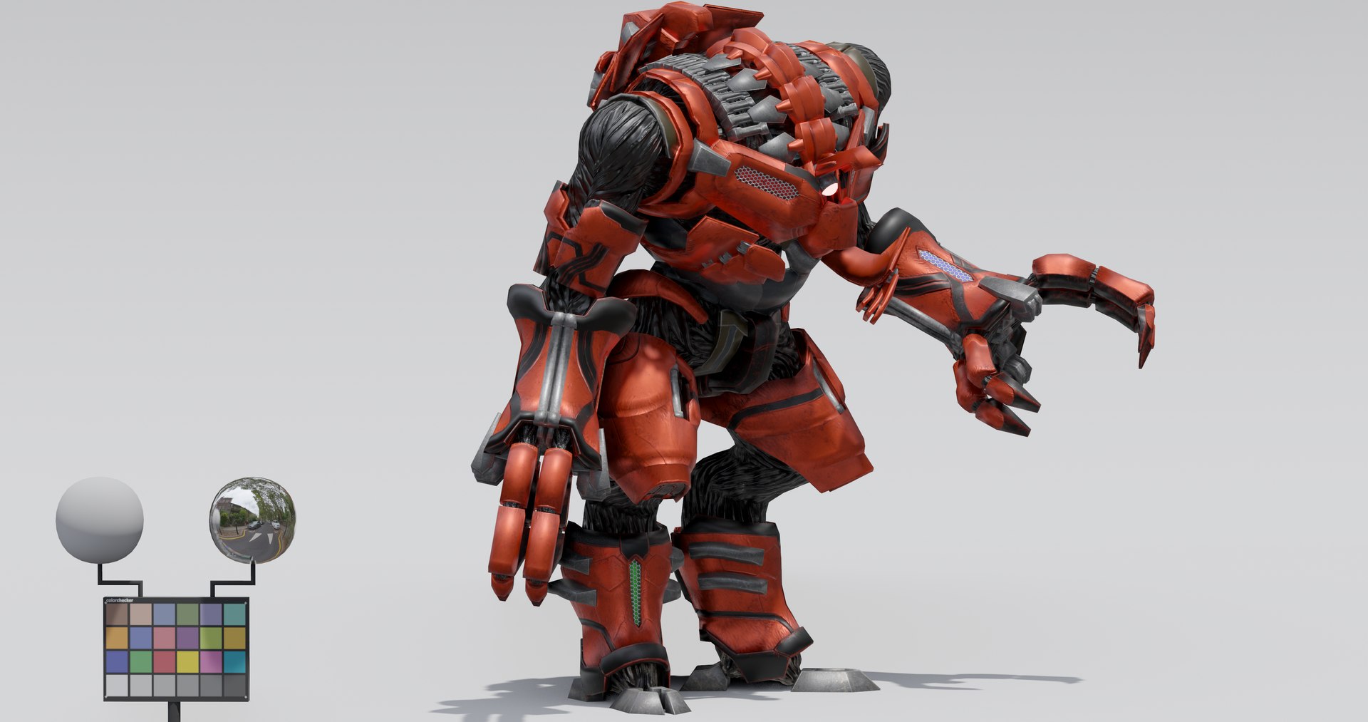 3D Giant droid mecha robot - rigged model - TurboSquid 2085644
