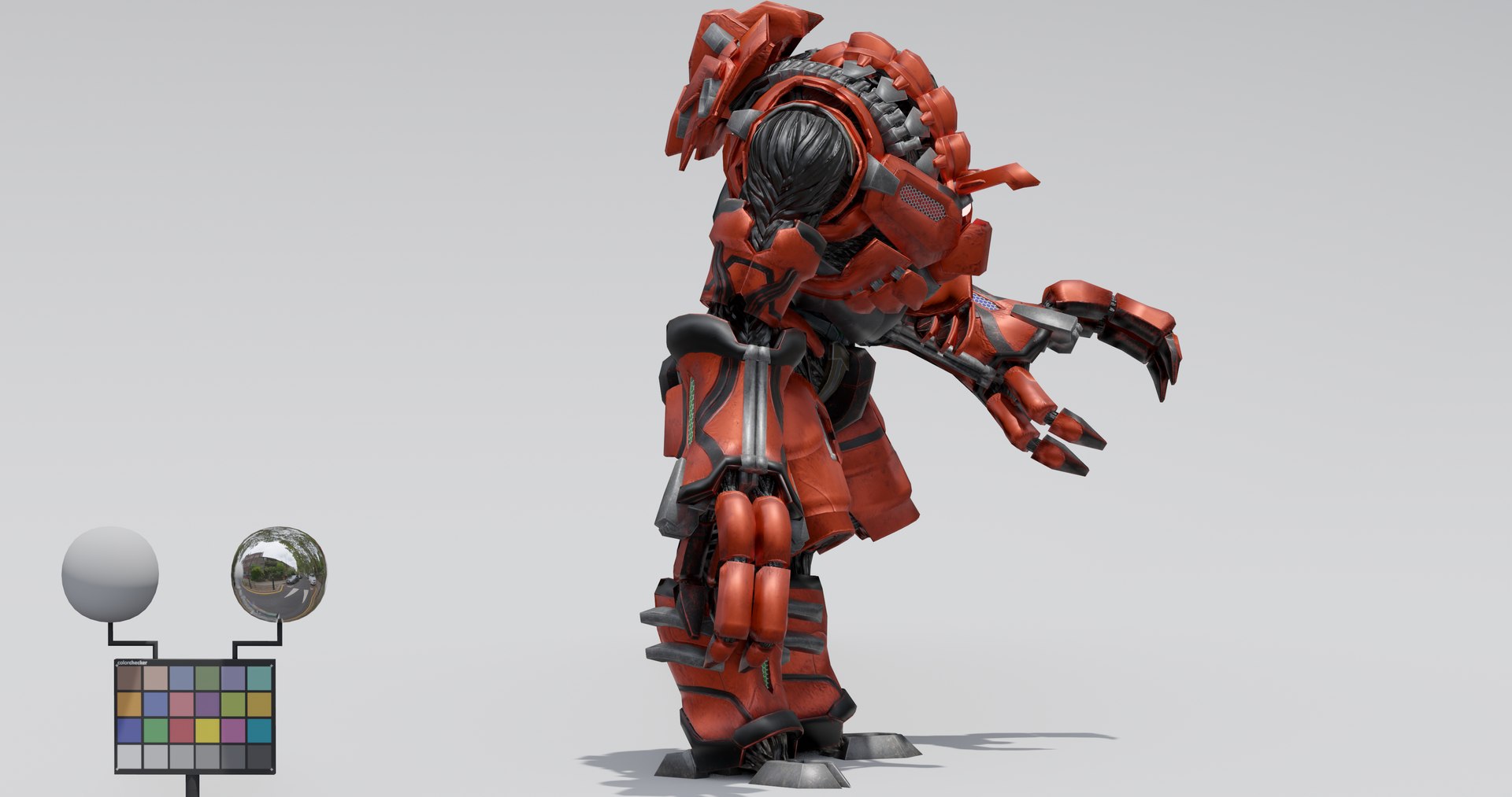 3D Giant droid mecha robot - rigged model - TurboSquid 2085644
