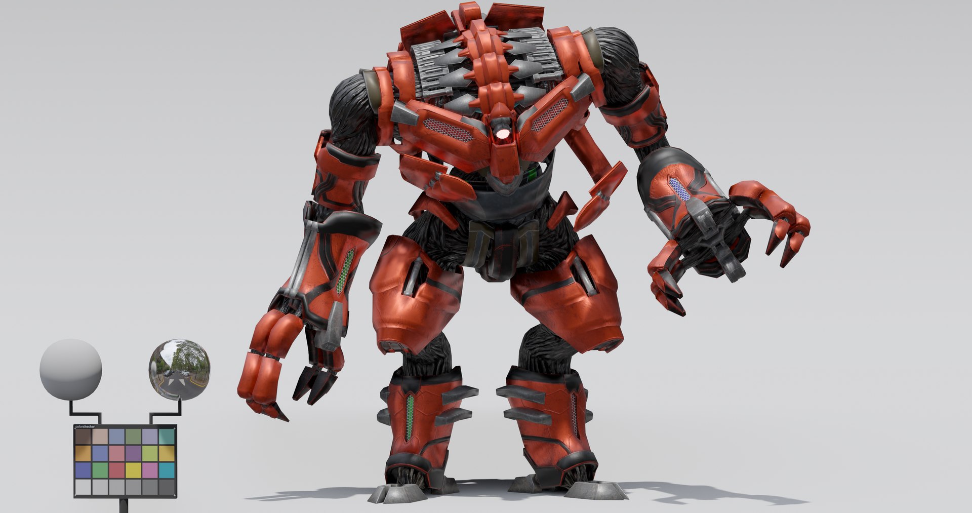 3D Giant droid mecha robot - rigged model - TurboSquid 2085644
