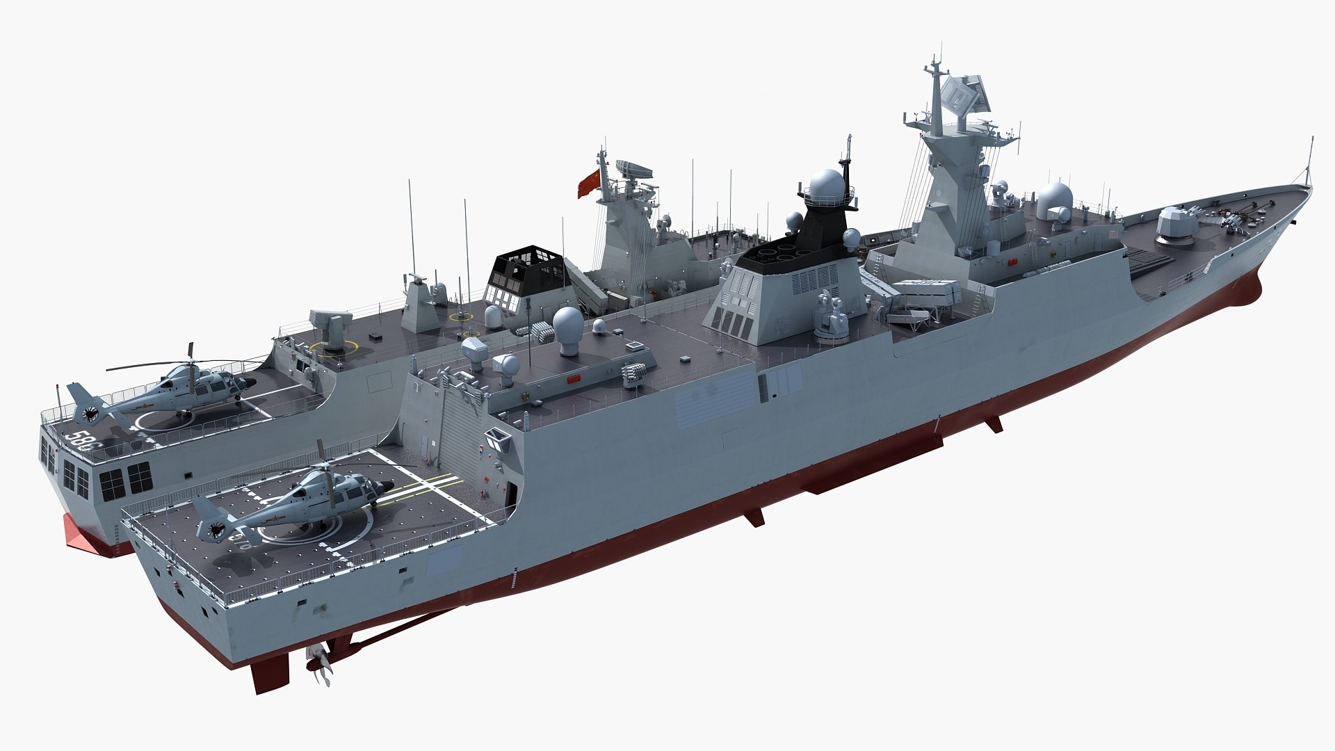 Chinese Navy Type 054A 056 Corvette 3D Model - TurboSquid 1940519
