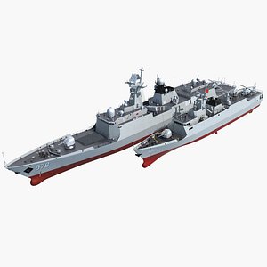 Chinese Navy Type 054A 056 Corvette 3D model
