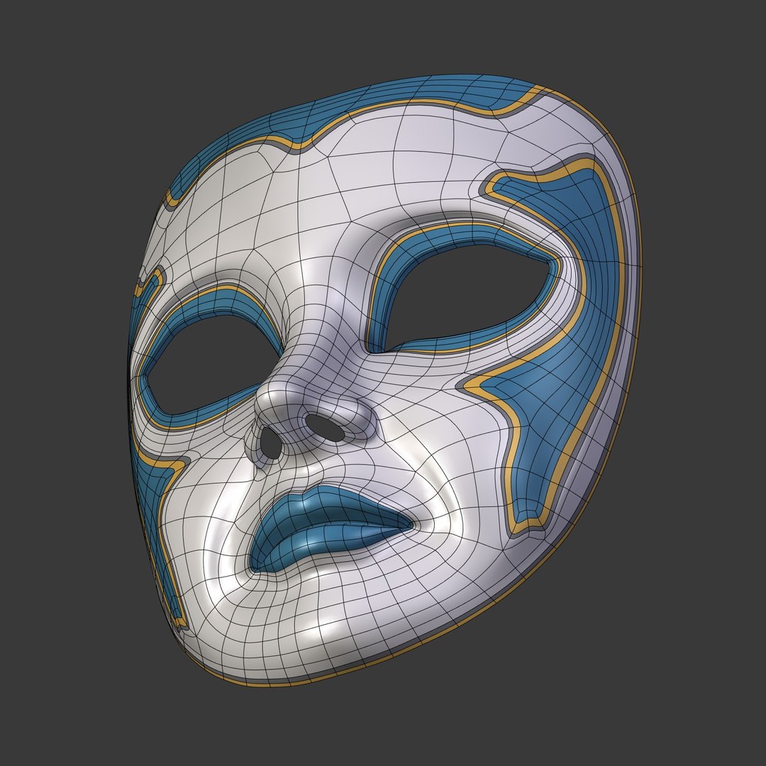 3D Mardi Gras Mask - TurboSquid 1577081