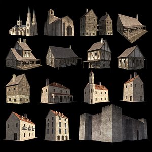 Medieval Building Pack 3D model