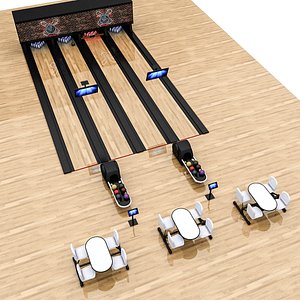 Bowling Alley 3D Model
