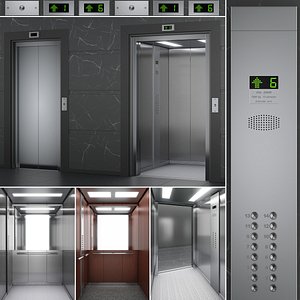 3D OTIS 2000 R Elevator model