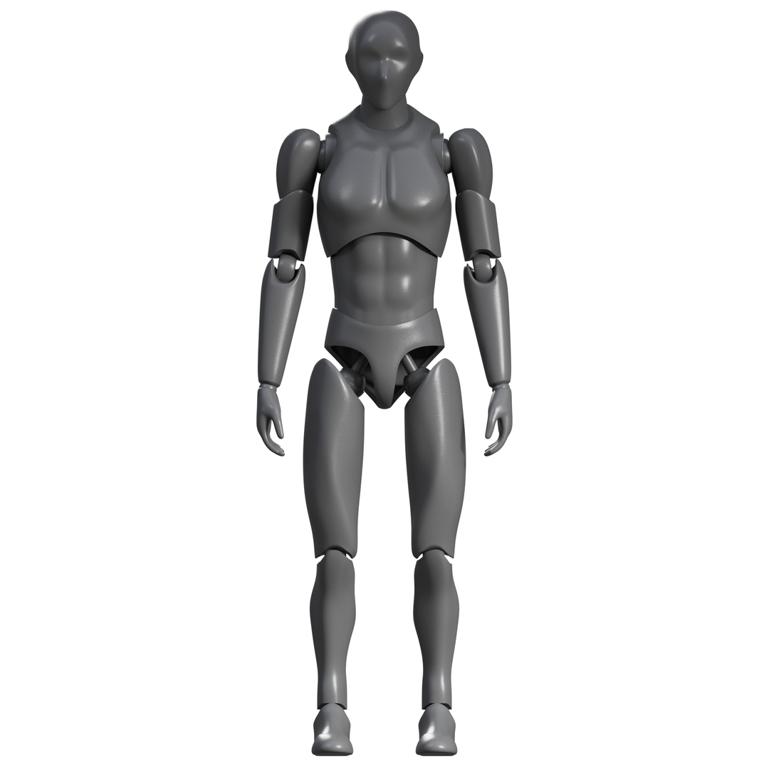 3D Male Articulated Action Figure - TurboSquid 2554055