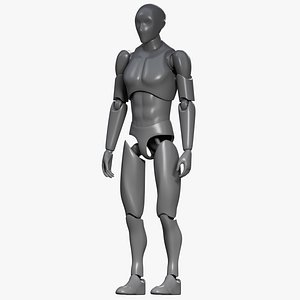 3D Male Articulated Action Figure