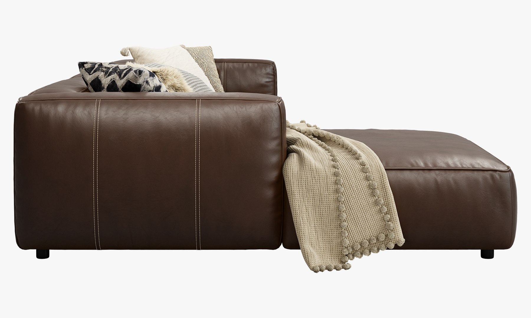 Joybird Jaxon Sectional Leather Sofa Model TurboSquid 2235654