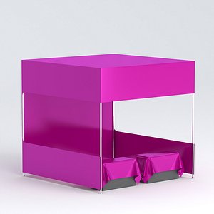01 Display tent mockup Pink
