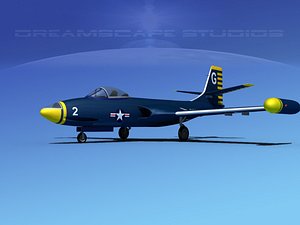 3d korean f2h banshee jet fighter