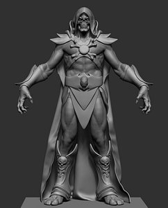 skeletor anatomy zbrush model