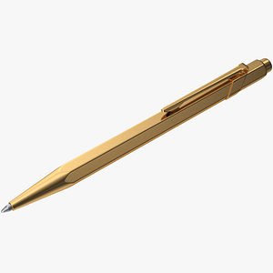 3D Luxury Golden Pen
