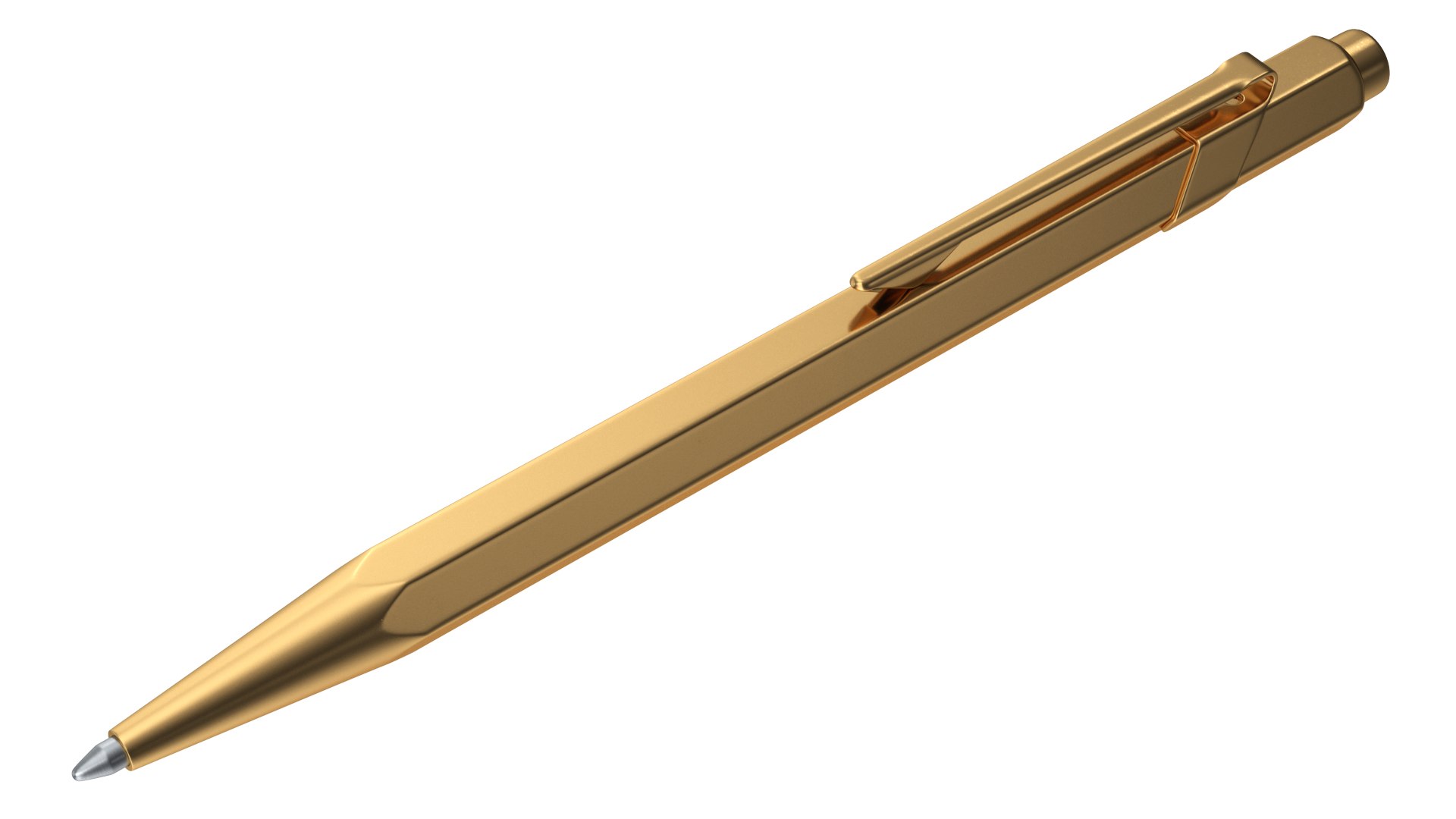 Luxury Golden Pen 3D model preview